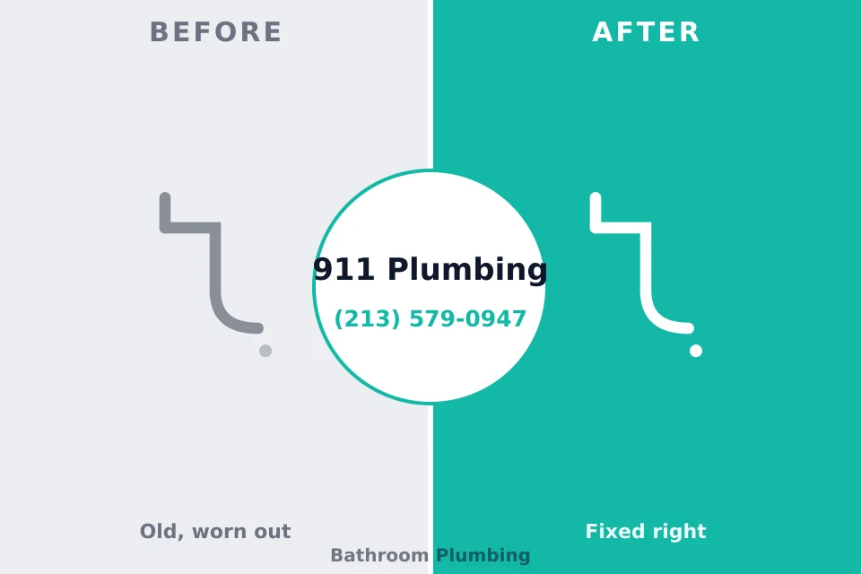 Before and after: plumbing repair Shannondale, WV